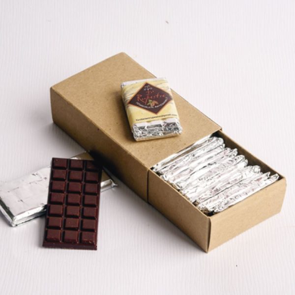 Caja de barras mini de chocolate - Grato Chocolate Artesanal