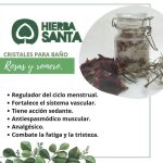 Producto cristales para baño de rosas y romero de la Empresa Hierba Santa - Vitrina Emprendimiento Rural - Fundación Aurelio Llano Posada