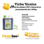 Miel de abeja 100% natural 1400gr producto de la empresa Campo Dulce - Vitrina Emprendimiento Rural - Fundación Aurelio Llano Posada