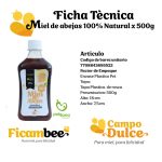 Miel de abeja 100% natural 500gr producto de la empresa Campo Dulce - Vitrina Emprendimiento Rural - Fundación Aurelio Llano Posada