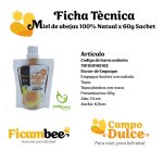 Miel de abeja 100% natural 60gr sachet producto de la empresa Campo Dulce - Vitrina Emprendimiento Rural - Fundación Aurelio Llano Posada