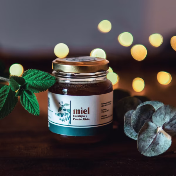 Venta miel de eucalipto producto de la empresa Miel de Abejas la Reserva - Vitrina Emprendimiento Rural - Fundación Aurelio Llano Posada