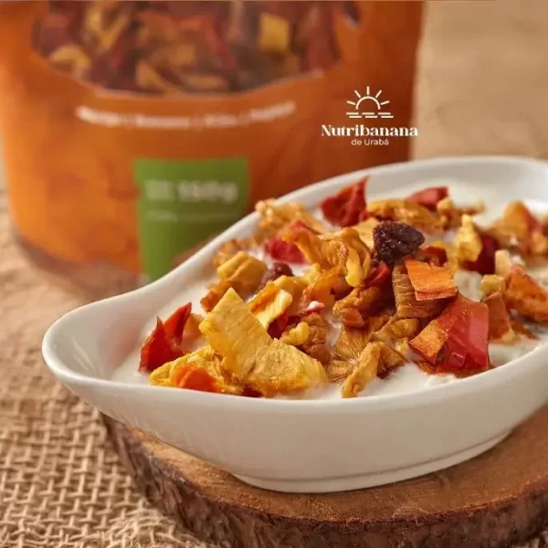venta de mix de frutas deshidratadas Nutribananas de Urabá