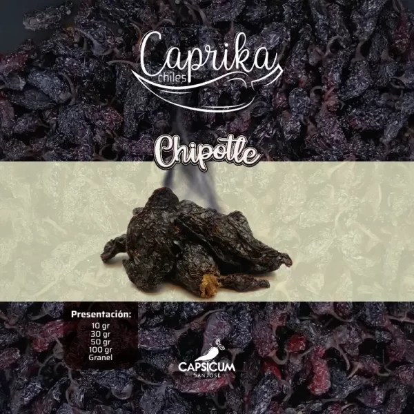 venta de chipotle, ají deshidratado del Emprendimiento CAPSICUM