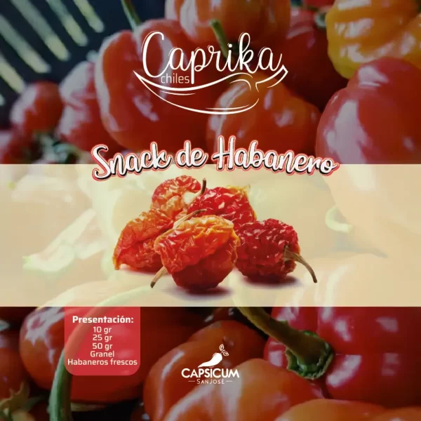 venta de Snack de Habanero del Emprendimiento CAPSICUM