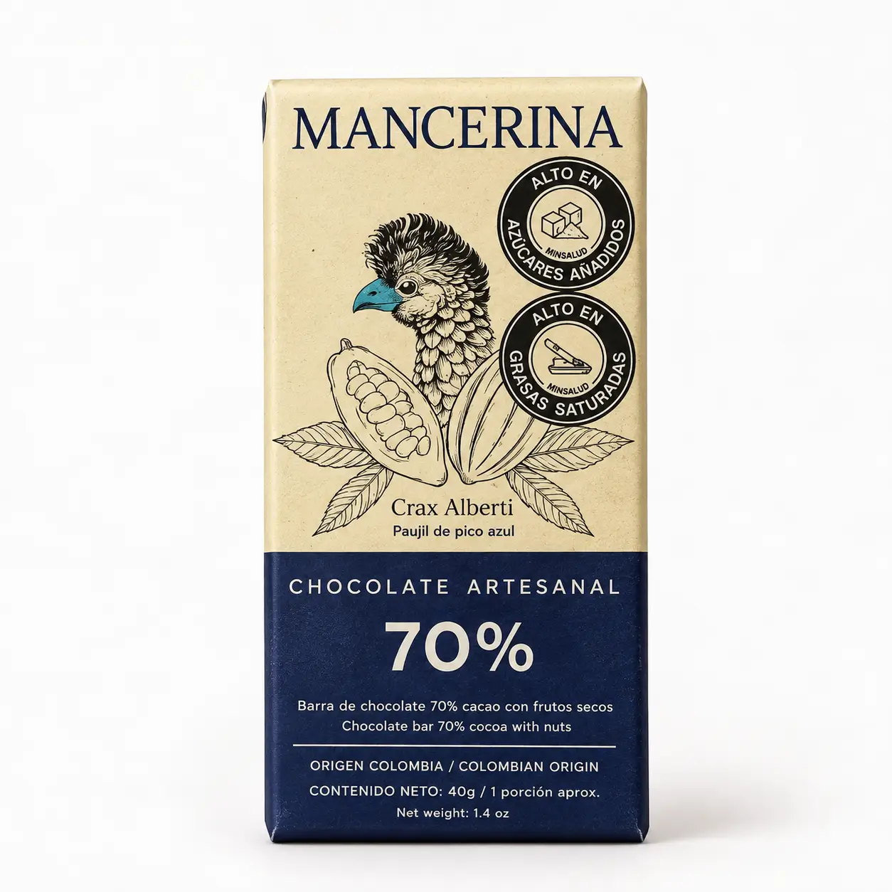 producto-Barra-de-Chocolate Amargo-70-Mancerina-chocolate-artesanal Venta barras de chocolate al 70% emprendimiento Mancerina chocolate artesanal
