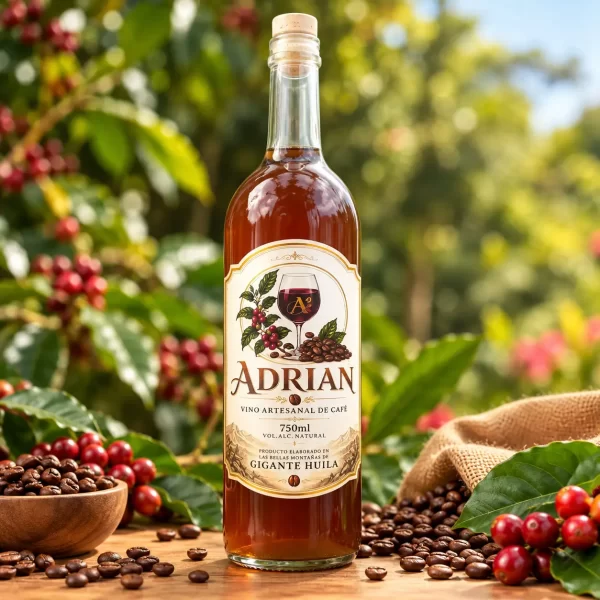 Venta de vino de café emprendimiento Finca el Batán